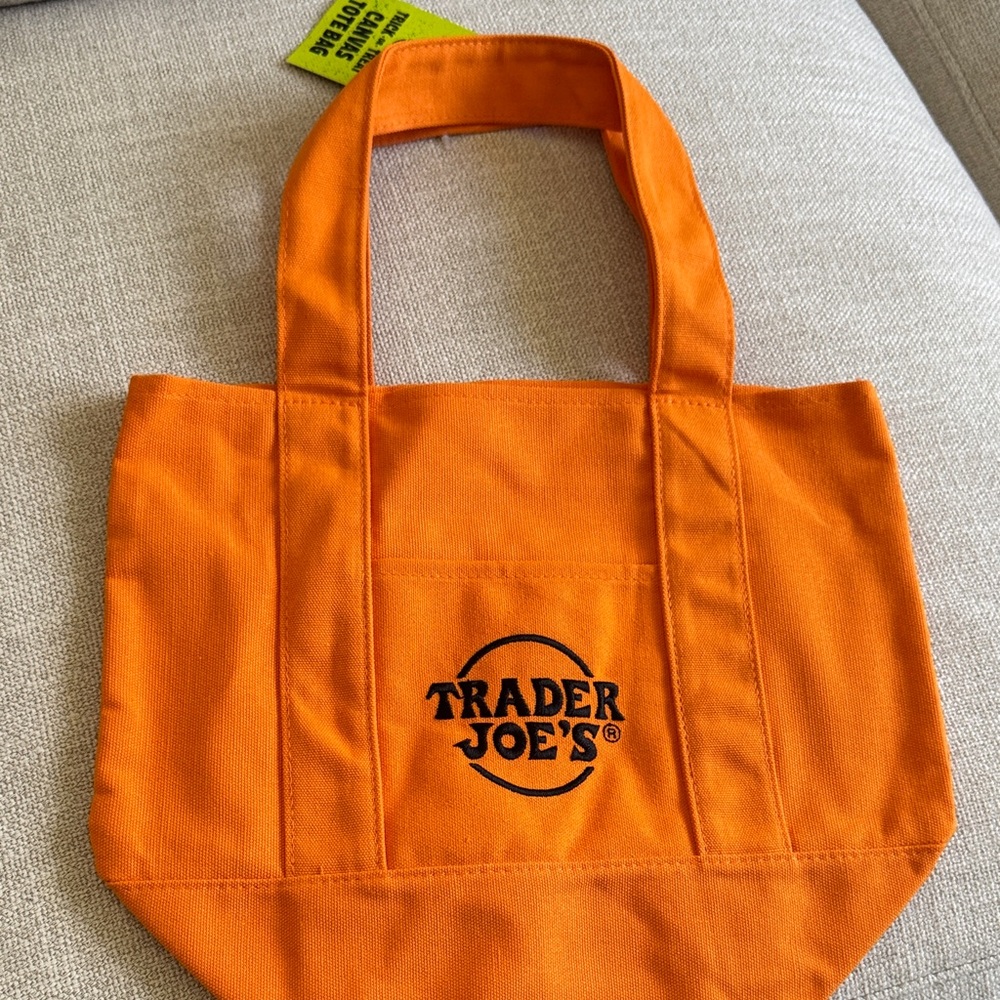 Trader Joe's Orange Tote Bag